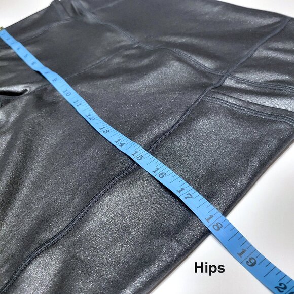 Athleta Womens Inclination Moto Tight Leggings Size L Metallic Black Pockets - Picture 7 of 12